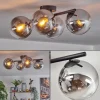 hofstein Gastor Plafonnier, Boule lumineuse Chrome, Clair, Fumé, 4 lumières* Lampes Modernes