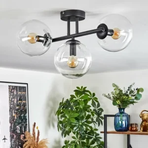 hofstein Gastor Plafonnier, Boule lumineuse Clair, 3 lumières* Lampes En Verre