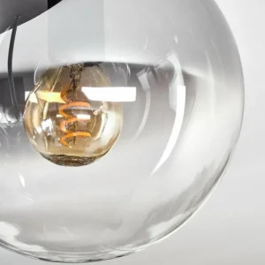 hofstein Gastor Plafonnier, Boule lumineuse 45 cm Clair, Fumé, 5 lumières* Lampes Modernes