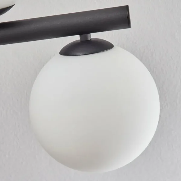 hofstein Gastor Plafonnier, Boule lumineuse Blanc, 10 lumières* Lampes En Verre