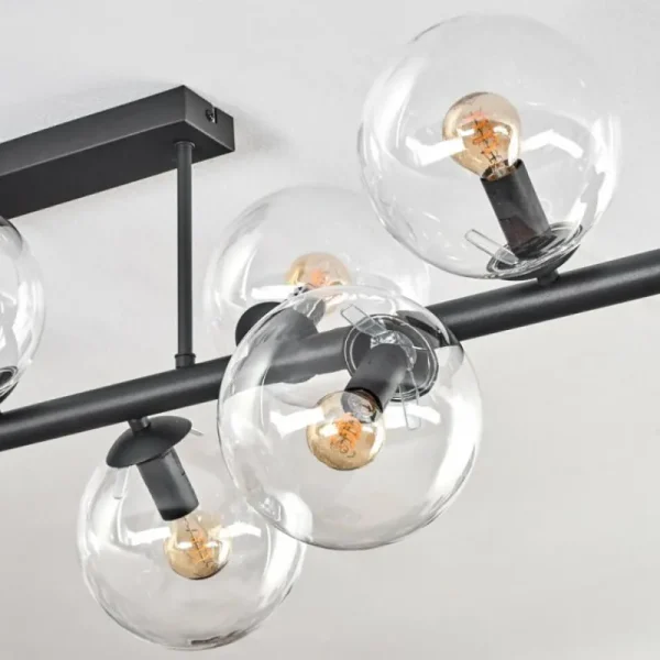 hofstein Gastor Plafonnier, Boule lumineuse Clair, 10 lumières* Lampes En Verre