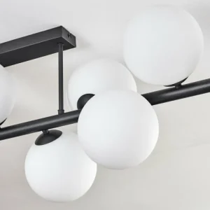 hofstein Gastor Plafonnier, Boule lumineuse Blanc, 10 lumières* Lampes En Verre