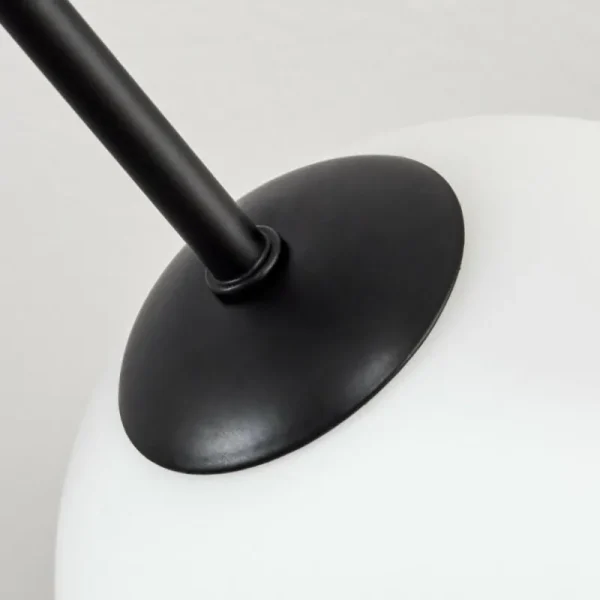 hofstein Gastor Plafonnier, Boule lumineuse 87 cm Blanc, 8 lumières* Lampes En Verre