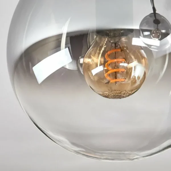 hofstein Gastor Plafonnier, Boule lumineuse Clair, Fumé, 2 lumières* Lampes Modernes