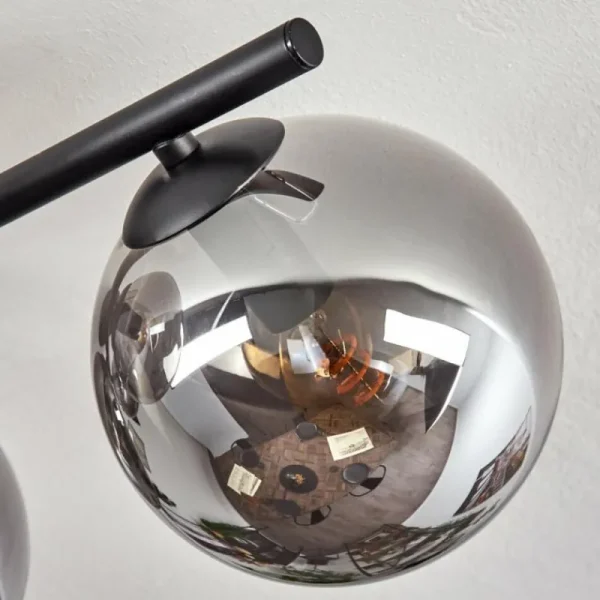 hofstein Gastor Plafonnier, Boule lumineuse Fumé, 5 lumières* Lampes Modernes