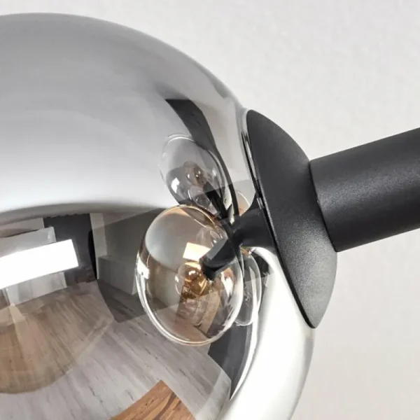 hofstein Gastor Plafonnier, Boule lumineuse Ambre, Clair, Fumé, 6 lumières* Lampes Modernes