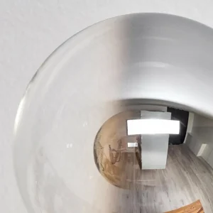 hofstein Gastor Plafonnier, Boule lumineuse Chrome, Clair, Fumé, 8 lumières* Lampes Modernes