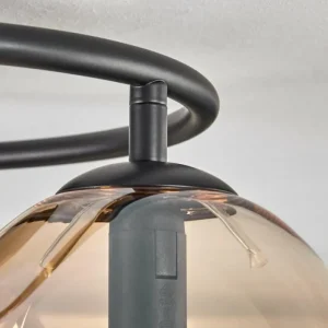 hofstein Gastor Plafonnier, Boule lumineuse Ambre, 3 lumières* Lampes En Verre