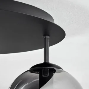 hofstein Gastor Plafonnier, Boule lumineuse 45 cm Clair, Fumé, 5 lumières* Lampes Modernes