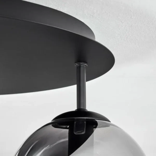 hofstein Gastor Plafonnier, Boule lumineuse 45 cm Clair, Fumé, 5 lumières* Lampes Modernes
