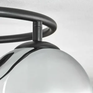 hofstein Gastor Plafonnier, Boule lumineuse 37 cm Chrome, Clair, Fumé, 3 lumières* Lampes Modernes