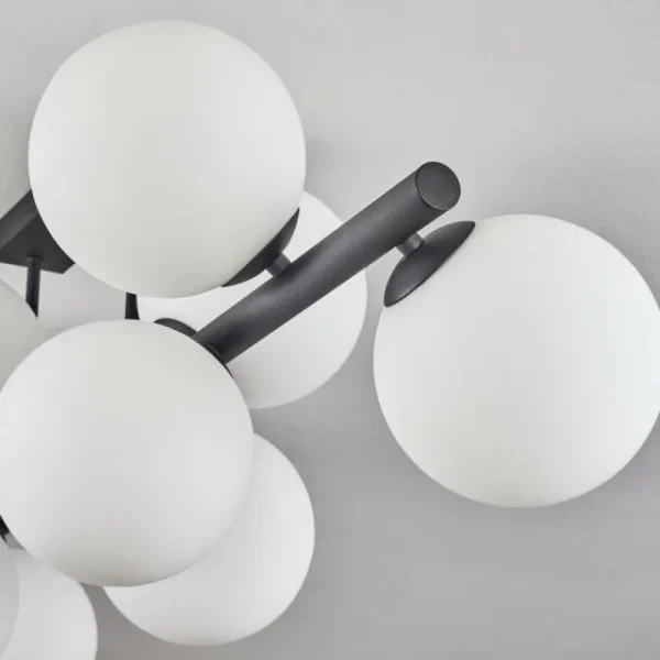 hofstein Gastor Plafonnier, Boule lumineuse Blanc, 10 lumières* Lampes En Verre