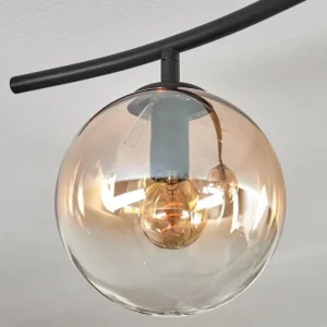 hofstein Gastor Plafonnier, Boule lumineuse Ambre, Clair, 6 lumières* Lampes En Verre