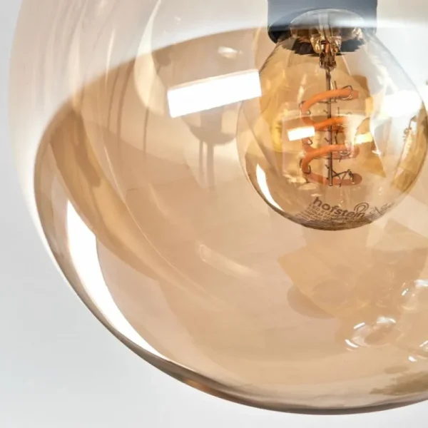 hofstein Gastor Plafonnier, Boule lumineuse Ambre, 9 lumières* Lampes En Verre