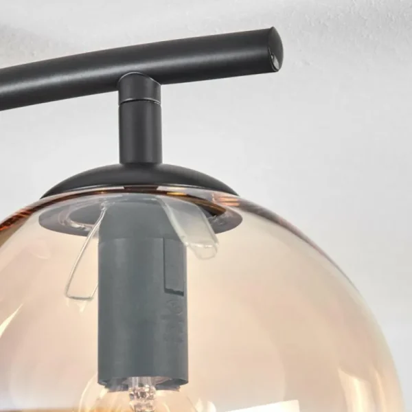 hofstein Gastor Plafonnier, Boule lumineuse Ambre, 2 lumières* Lampes En Verre