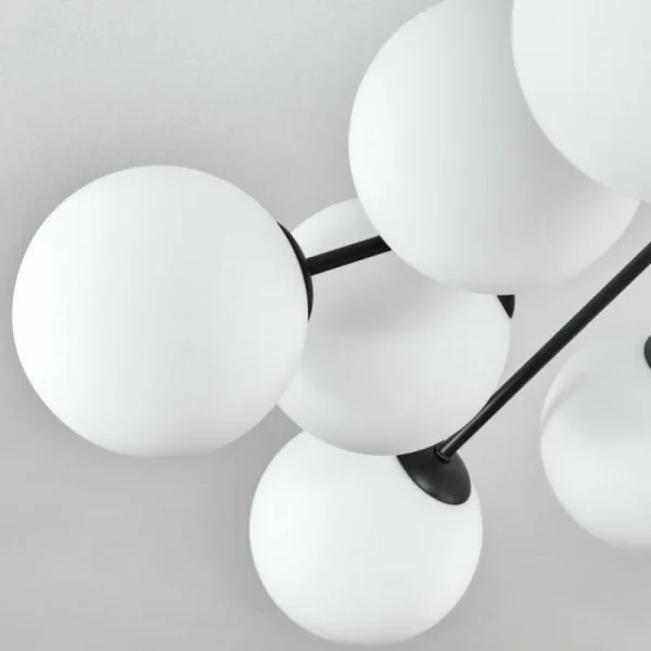 hofstein Gastor Plafonnier, Boule lumineuse Blanc, 12 lumières* Lampes En Verre