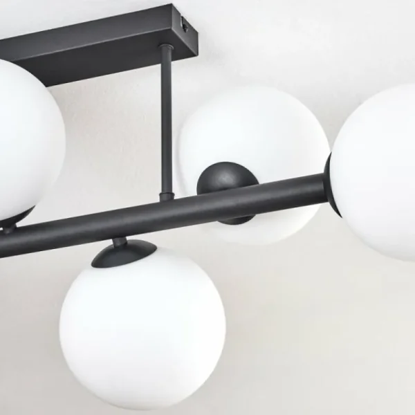 hofstein Gastor Plafonnier, Boule lumineuse Blanc, 6 lumières* Lampes En Verre