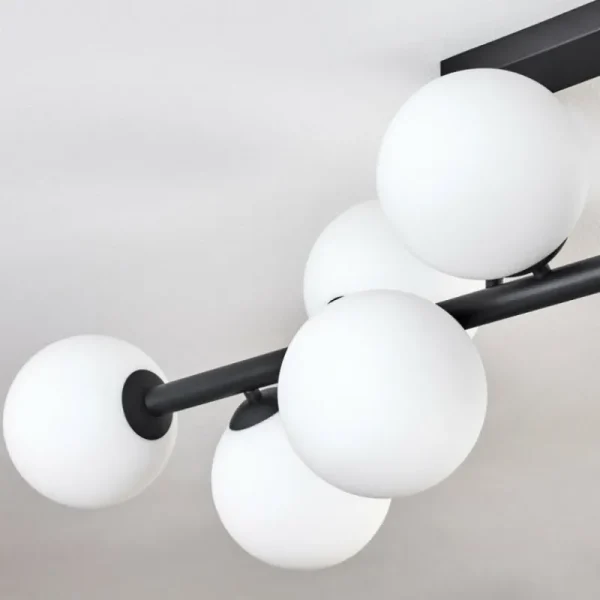 hofstein Gastor Plafonnier, Boule lumineuse Blanc, 10 lumières* Lampes En Verre