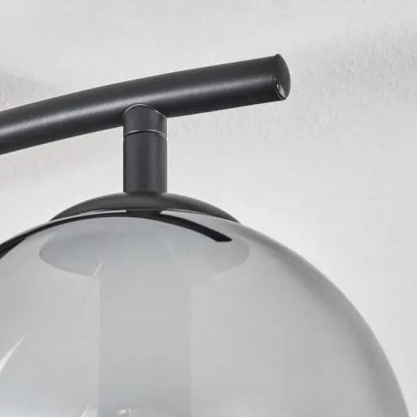 hofstein Gastor Plafonnier, Boule lumineuse Clair, Fumé, 2 lumières* Lampes Modernes