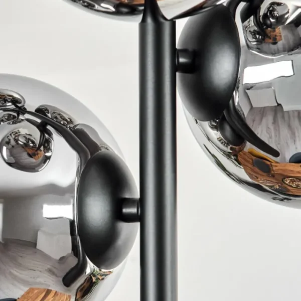 hofstein Gastor Plafonnier, Boule lumineuse Chrome, Fumé, 6 lumières* Lampes Modernes