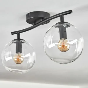 hofstein Gastor Plafonnier, Boule lumineuse Clair, 2 lumières* Lampes En Verre