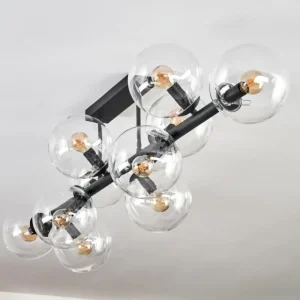 hofstein Gastor Plafonnier, Boule lumineuse Clair, 10 lumières* Lampes En Verre