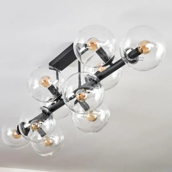 hofstein Gastor Plafonnier, Boule lumineuse Clair, 10 lumières* Lampes En Verre