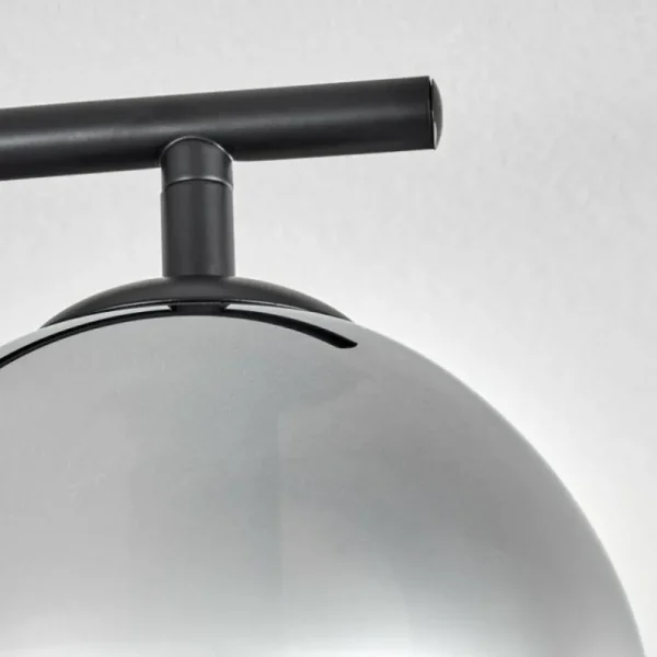hofstein Gastor Plafonnier Chrome, Fumé, 4 lumières* Lampes Modernes
