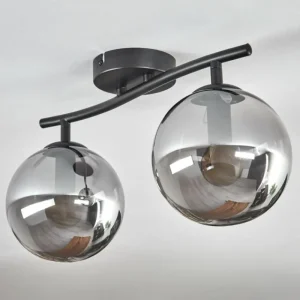 hofstein Gastor Plafonnier Fumé, 2 lumières* Lampes Modernes