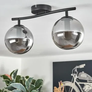 hofstein Gastor Plafonnier Fumé, 2 lumières* Lampes Modernes
