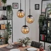 hofstein Gastor Suspension, Boule lumineuse 30 cm Ambre, 3 lumières* Lampes En Verre