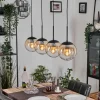 hofstein Gastor Suspension, Boule lumineuse, Suspension Ambre, Clair, 4 lumières* Lampes En Verre