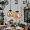 hofstein Gastor Suspension, Boule lumineuse Noir, 2 lumières* Lampes En Verre