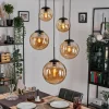 hofstein Gastor Suspension, Boule lumineuse 45 cm Noir, 5 lumières* Lampes En Verre