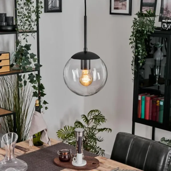 hofstein Gastor Suspension, Boule lumineuse Clair, 1 lumière* Lampes En Verre