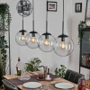 hofstein Gastor Suspension, Boule lumineuse, Suspension Clair, 4 lumières* Lampes En Verre
