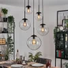 hofstein Gastor Suspension, Boule lumineuse 45 cm Noir, 5 lumières* Lampes En Verre