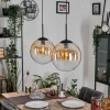 hofstein Gastor Suspension, Boule lumineuse Noir, 2 lumières* Lampes En Verre