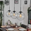 hofstein Gastor Suspension, Boule lumineuse, Suspension Clair, 3 lumières* Lampes En Verre
