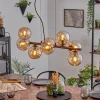 hofstein Gastor Suspension, Boule lumineuse, Suspension Ambre, 8 lumières* Lampes En Verre