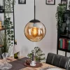hofstein Gastor Suspension, Boule lumineuse 25 cm Ambre, 1 lumière* Lampes En Verre
