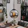 hofstein Gastor Suspension, Boule lumineuse 30 cm Fumé, 1 lumière* Lampes Modernes