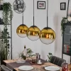hofstein Gastor Suspension, Boule lumineuse, Suspension Or, Clair, 3 lumières* Lampes En Verre