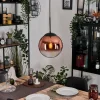 hofstein Gastor Suspension, Boule lumineuse, Suspension Clair, Cuivré, 1 lumière* Lampes En Verre