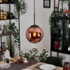 hofstein Gastor Suspension, Boule lumineuse, Suspension Cuivré, 1 lumière* Lampes En Verre