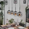 hofstein Gastor Suspension, Boule lumineuse, Suspension Chrome, Fumé, 4 lumières* Lampes Modernes