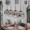 hofstein Gastor Suspension, Boule lumineuse, Suspension Clair, Fumé, 4 lumières* Lampes Modernes