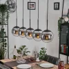 hofstein Gastor Suspension, Boule lumineuse, Suspension Chrome, Clair, Fumé, 5 lumières* Lampes Modernes