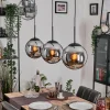 hofstein Gastor Suspension, Boule lumineuse Noir, 3 lumières* Lampes Modernes