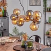 hofstein Gastor Suspension, Boule lumineuse, Suspension Ambre, Fumé, 10 lumières* Lampes Modernes